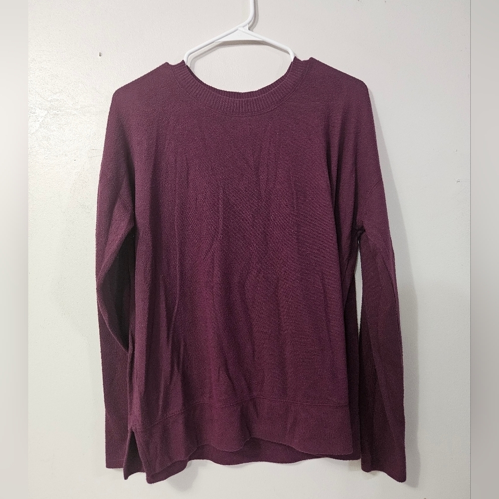 Lucky Brand Purple Long Sleeve Tee With Side Slits!